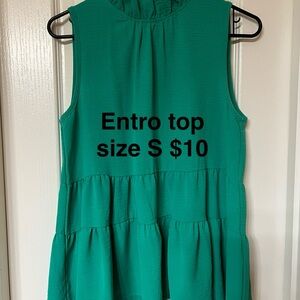Entro Emerald Sleeveless Blouse